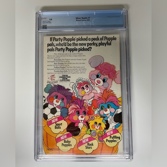 Marvel/Star Comic - Silver Hawks #1 in CGC 9.0 White pages - Picture 2 of 4